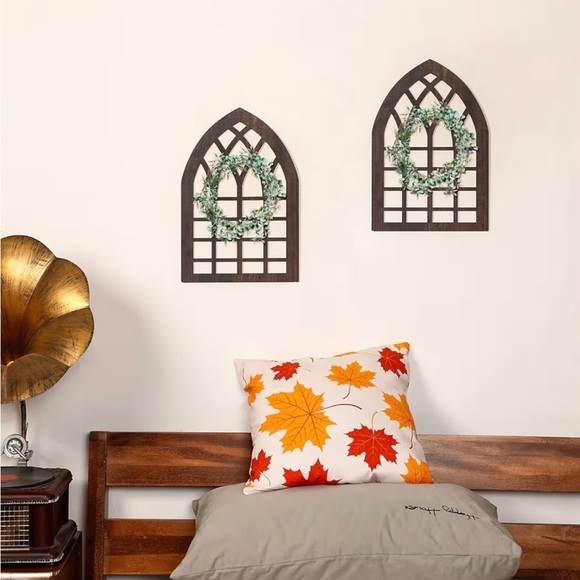 2 Pcs Rustic Window Frame Wall Decor Wooden Farmhouse Wall Decor 15.6'' x 11'... - Picture 5 of 9